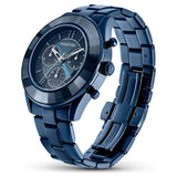 Swarovski Octea Lux Sport Chronograph Blue Dial Blue Steel Strap Watch for Women - 5610475 Buy Now By Swarovski