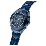 Swarovski Octea Lux Sport Chronograph Blue Dial Blue Steel Strap Watch for Women - 5610475 Buy Now By Swarovski