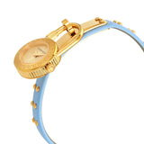 Versace Medusa Lock Icon Quartz White Dial Blue Leather Strap Watch for Women - VEDW00419 Buy Now By Versace