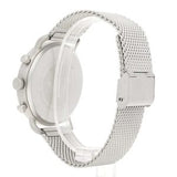 Emporio Armani Classic Chronograph Quartz Silver Dial Silver Mesh Bracelet Watch For Men - AR0390 Buy Now By Emporio Armani