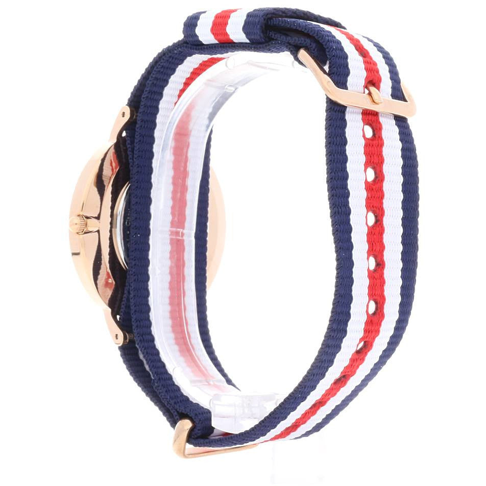 Daniel Wellington Classic Canterbury White Dial Two Tone NATO Strap Watch For Women - DW00100030 Buy Now By Daniel Wellington