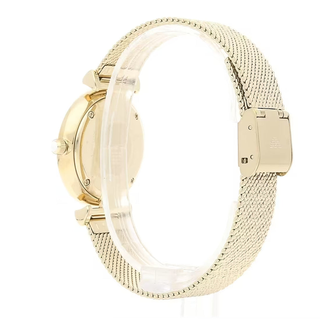 Emporio Armani Gianni T Bar Mother of Pearl Dial Gold Mesh Bracelet Watch For Women - AR11321 Buy Now By Emporio Armani