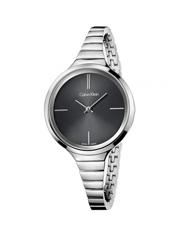 Calvin Klein Lively Black Dial Silver Steel Strap Watch for Women - K4U23121 Buy Now By Calvin Klein