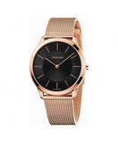 Calvin Klein Minimal Black Dial Rose Gold Mesh Bracelet Watch for Men - K3M2162Y Buy Now By Calvin Klein
