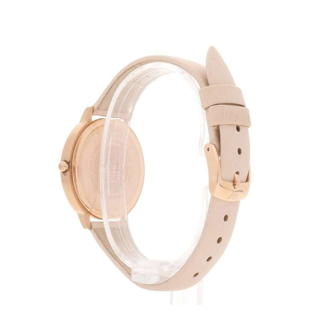 Emporio Armani Kappa Rose Gold & White Dial Beige Nude Leather Strap Watch For Women - AR2510 Buy Now By Emporio Armani