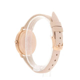 Emporio Armani Kappa Rose Gold & White Dial Beige Nude Leather Strap Watch For Women - AR2510 Buy Now By Emporio Armani