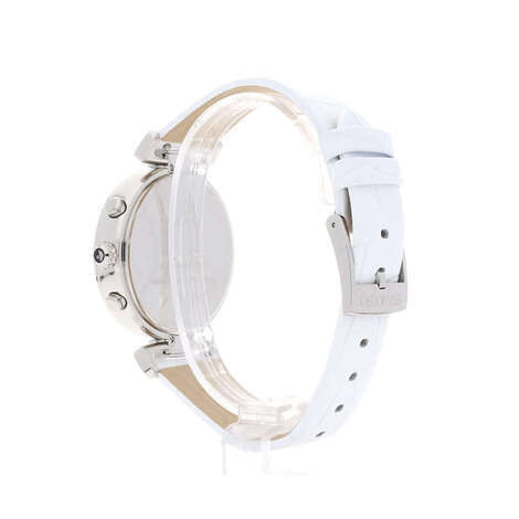 Swarovski Era Journey Silver Dial White Leather Strap Watch for Women - 5295346 Buy Now By Swarovski