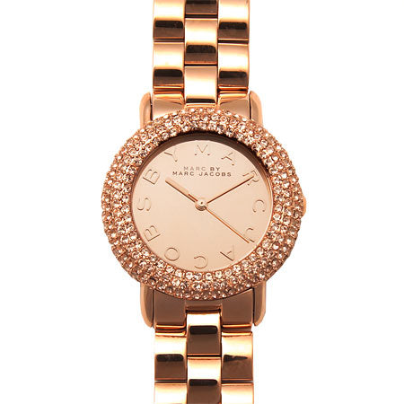 Marc Jacobs Marci Crystals Rose Gold Dial Rose Gold Steel Strap Watch for Women - MBM3192 Buy Now By Marc Jacobs