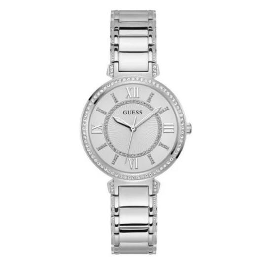 Guess Montage Quartz Silver Dial Silver Steel Strap Watch For Women - GW0588L2 Buy Now By Guess