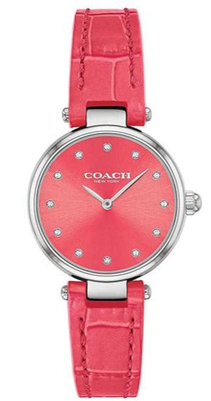 Coach Park Pink Dial Pink Leather Strap Watch for Women - 14503536 Buy Now By Coach