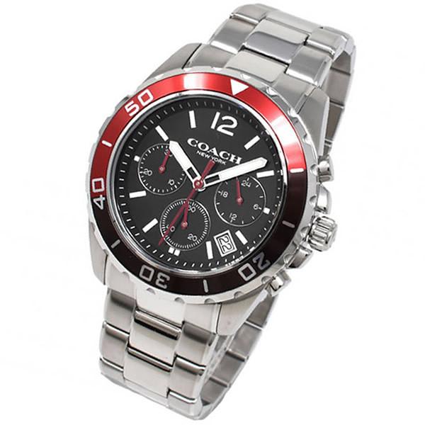 Coach Kent Black Dial Silver Steel Strap Watch for Men - 14602556 Buy Now By Coach