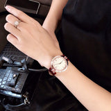 Versace Olympo Crystal Gleam White Dial Purple Leather Strap Watch for Women - VAN010016 Buy Now By Versace