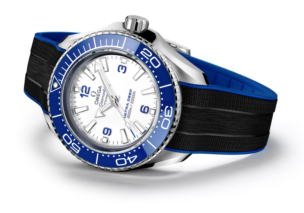 Omega Planet Ocean 6000M Co Axial Master Chronometer 45.5mm White Dial Black Rubber Strap Watch for Men - 21532462104001 Buy Now By Omega