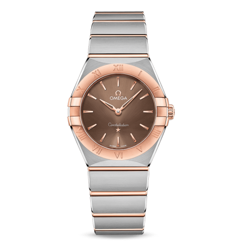 Omega Constellation Quartz Brown Dial Silver Steel Strap Watch for Women - 131.20.25.60.13.001 Buy Now By Omega