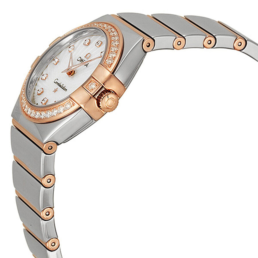 Omega Constellation Diamonds Mother of Pearl Dial Two Tone Steel Strap Watch for Women - 123.25.27.60.55.006 Buy Now By Omega