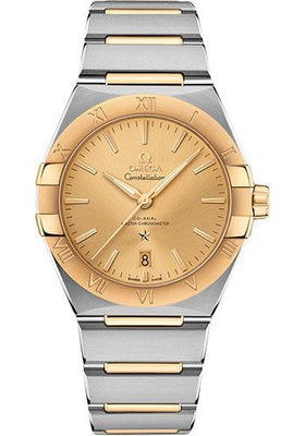 Omega Constellation Manhattan Yellow Dial Two Tone Steel Strap Watch for Women - 131.20.28.60.08.001 Buy Now By Omega