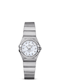 Omega Constellation Quartz Diamonds Silver Dial Silver Steel Strap Watch for Women - 123.15.27.60.55.004 Buy Now By Omega