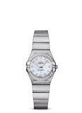 Omega Constellation Quartz Diamonds Silver Dial Silver Steel Strap Watch for Women - 123.15.27.60.55.004 Buy Now By Omega