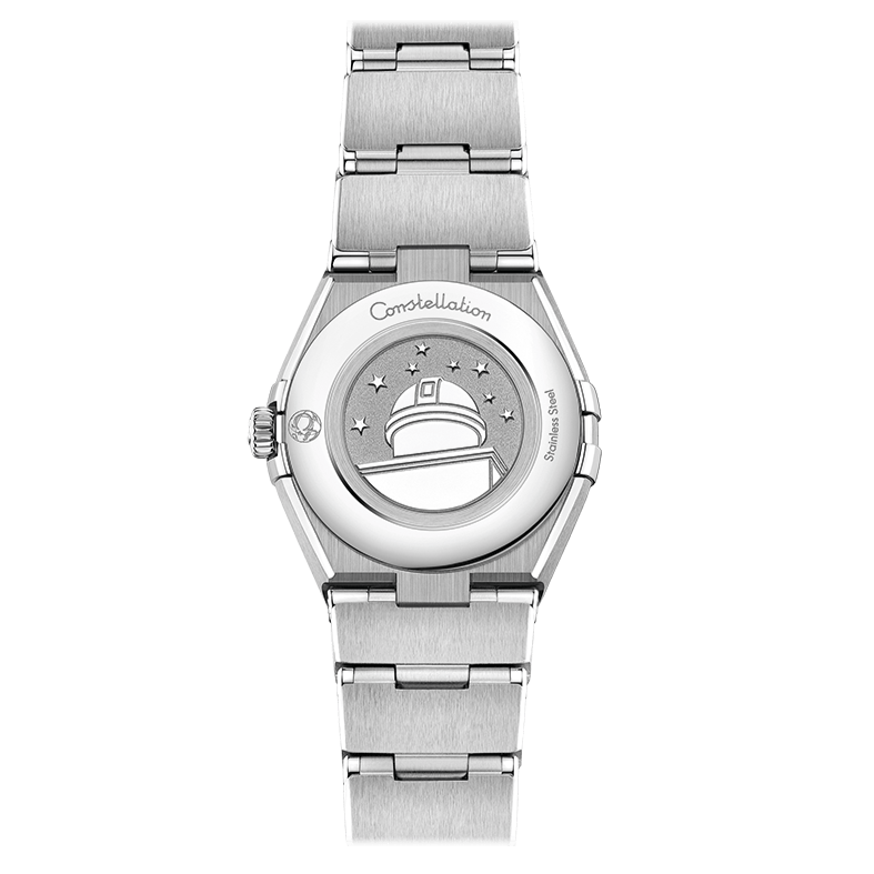 Omega Constellation Manhattan Quartz Diamonds Blue Dial Silver Steel Strap Watch for Women - 131.10.25.60.53.001 Buy Now By Omega