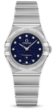 Omega Constellation Manhattan Quartz Diamonds Blue Dial Silver Steel Strap Watch for Women - 131.10.25.60.53.001 Buy Now By Omega