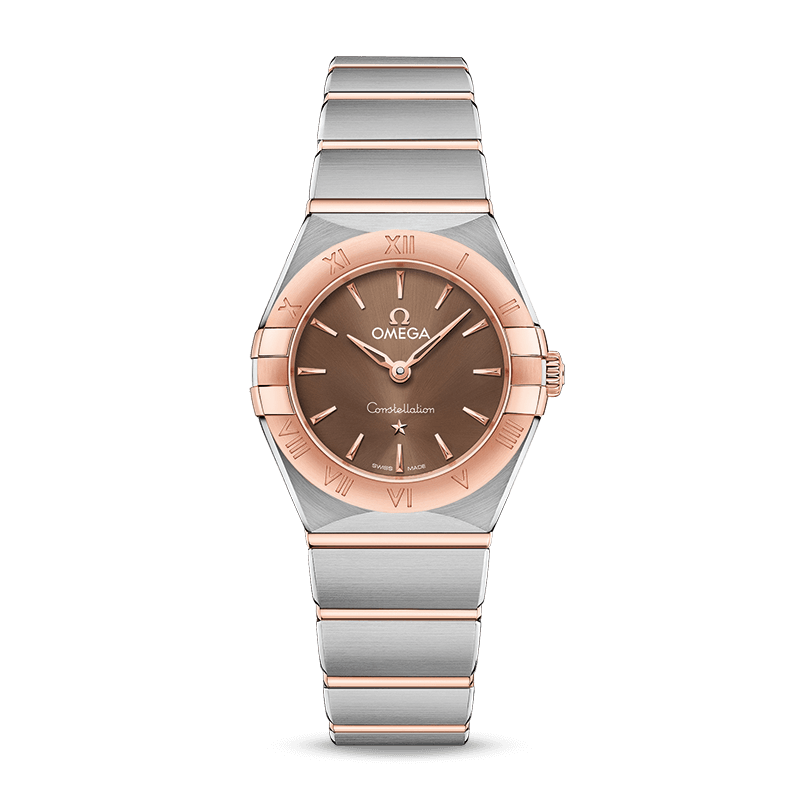Omega Constellation Quartz Brown Dial Silver Steel Strap Watch for Women - 131.20.25.60.13.001 Buy Now By Omega