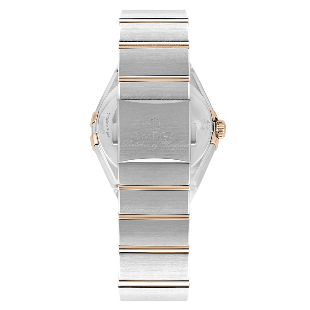 Omega Constellation Manhattan Mother of Pearl Dial Two Tone Steel Strap Watch for Women - 131.20.28.60.55.002 Buy Now By Omega