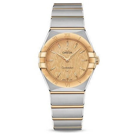 Omega Constellation Manhattan Yellow Dial Two Tone Steel Strap Watch for Women - 131.20.28.60.08.001 Buy Now By Omega