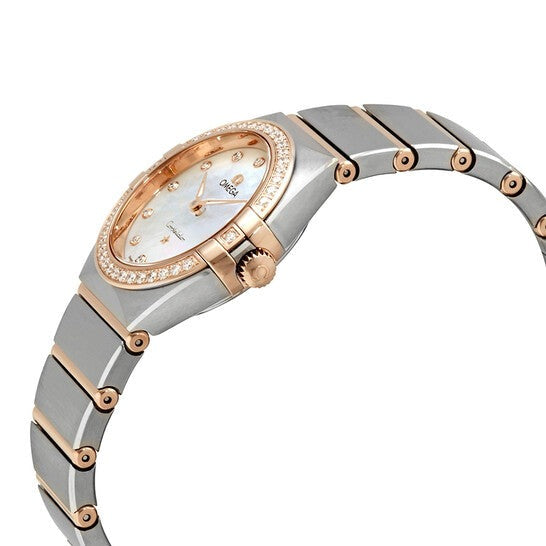 Omega Constellation Quartz Diamonds Mother of Pearl Dial Two Tone Steel Strap Watch for Women - 131.25.25.60.55.001 Buy Now By Omega