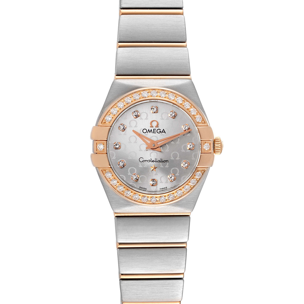 Omega Constellation Diamonds Mother of Pearl Dial Two Tone Steel Strap Watch for Women - 123.25.27.60.55.006 Buy Now By Omega