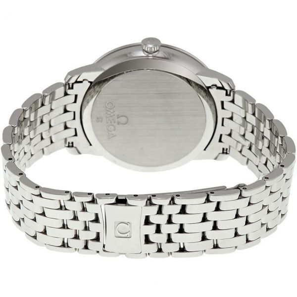 Omega De Ville Prestige Co-Axial Black Dial Silver Steel Strap Watch for Men - 424.10.40.20.01.001 Buy Now By Omega