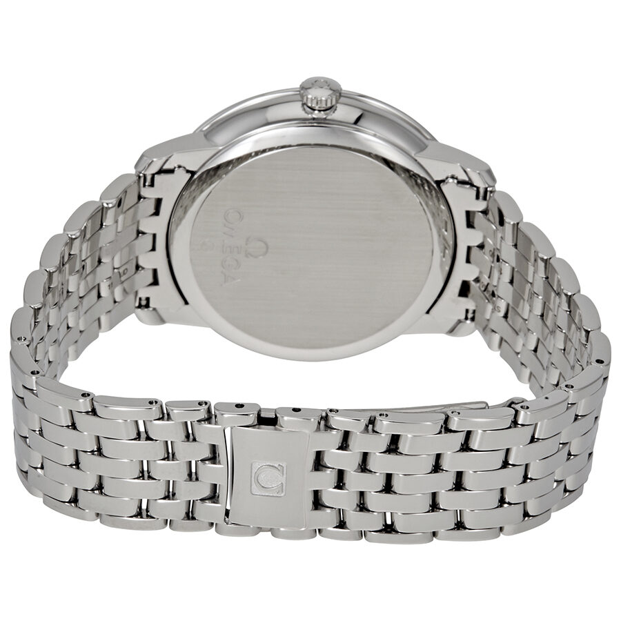 Omega De Ville Prestige Co-Axial Black Dial Silver Steel Strap Watch for Men - 424.10.40.20.01.001 Buy Now By Omega