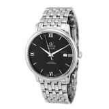 Omega De Ville Prestige Co-Axial Black Dial Silver Steel Strap Watch for Men - 424.10.40.20.01.001 Buy Now By Omega