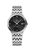 Omega De Ville Prestige Co-Axial Black Dial Silver Steel Strap Watch for Men - 424.10.40.20.01.001 Buy Now By Omega