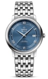 Omega De Ville Prestige Co-Axial Blue Dial Silver Steel Strap Watch for Men - 424.10.40.20.03.002 Buy Now By Omega