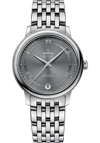 Omega De Ville Prestige Co-Axial Automatic Grey Dial Silver Steel Strap Watch for Men - 424.10.40.20.06.001 Buy Now By Omega