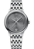 Omega De Ville Prestige Co-Axial Automatic Grey Dial Silver Steel Strap Watch for Men - 424.10.40.20.06.001 Buy Now By Omega