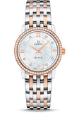Omega De Ville Prestige Quartz Diamonds Silver Dial Two Tone Steel Strap Watch for Women - 424.25.27.60.52.001 Buy Now By Omega