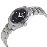 Omega Seamaster Aqua Terra Quartz Diamond Black Dial Silver Steel Strap Watch for Women - 220.10.28.60.51.001 Buy Now By Omega