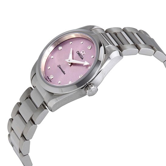 Omega Seamaster Aqua Terra Quartz Purple Dial Silver Steel Strap Watch for Women - 220.10.28.60.60.001 Buy Now By Omega