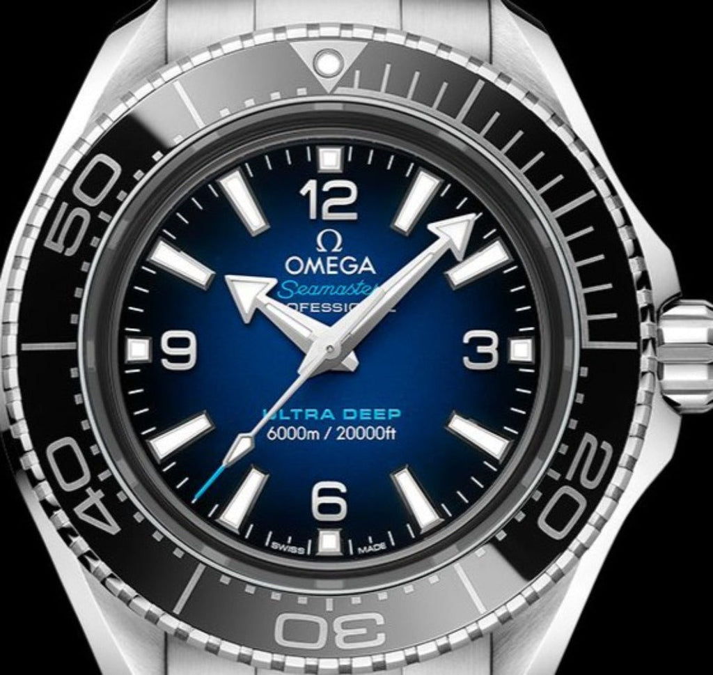 Omega Seamaster Planet Ocean 6000M Co Axial Master Chronometer Blue Dial Silver Steel Strap Watch for Men - 21530462103001 Buy Now By Omega