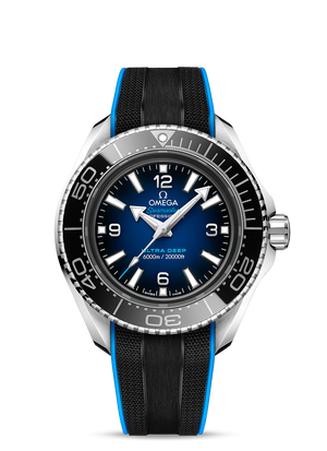 Omega Planet Ocean 6000M Co Axial Master Chronometer 45.5mm Blue Dial Black Rubber Strap Watch for Men - 21532462103001 Buy Now By Omega