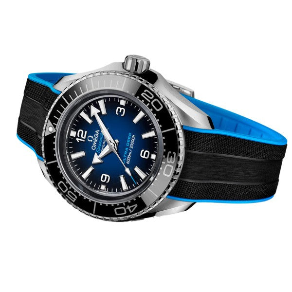 Omega Planet Ocean 6000M Co Axial Master Chronometer 45.5mm Blue Dial Black Rubber Strap Watch for Men - 21532462103001 Buy Now By Omega