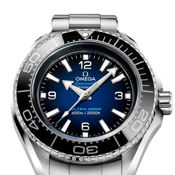 Omega Seamaster Planet Ocean 6000M Co Axial Master Chronometer Blue Dial Silver Steel Strap Watch for Men - 21530462103001 Buy Now By Omega