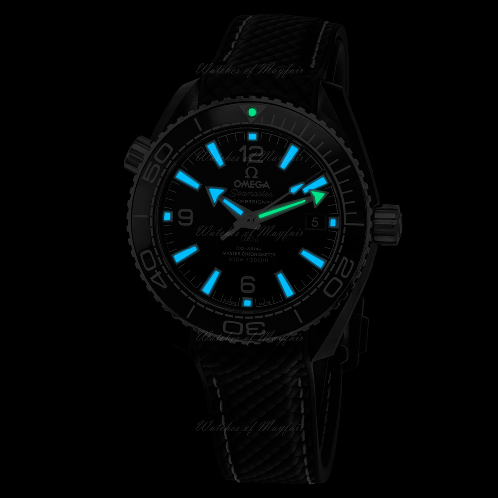 Omega Planet Ocean 6000M Co Axial Master Chronometer 45.5mm Blue Dial Black Rubber Strap Watch for Men - 21532462103001 Buy Now By Omega