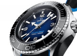Omega Planet Ocean 6000M Co Axial Master Chronometer 45.5mm Blue Dial Black Rubber Strap Watch for Men - 21532462103001 Buy Now By Omega