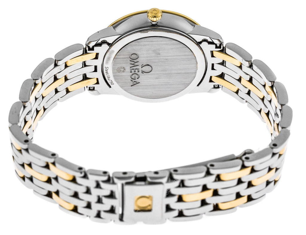 Omega De Ville Prestige Quartz Diamonds Mother of Pearl Dial Two Tone Steel Strap Watch for Women - 424.25.27.60.55.001 Buy Now By Omega