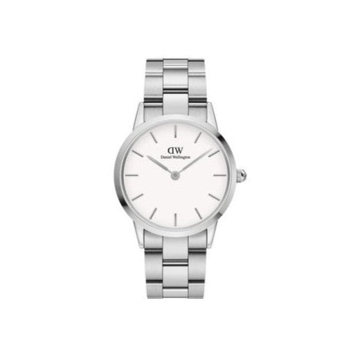 Daniel Wellington Iconic Link White Dial Silver Steel Strap Watch for Women - DW00100203 Buy Now By Daniel Wellington