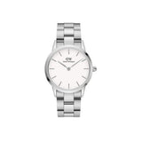 Daniel Wellington Iconic Link White Dial Silver Steel Strap Watch for Women - DW00100203 Buy Now By Daniel Wellington