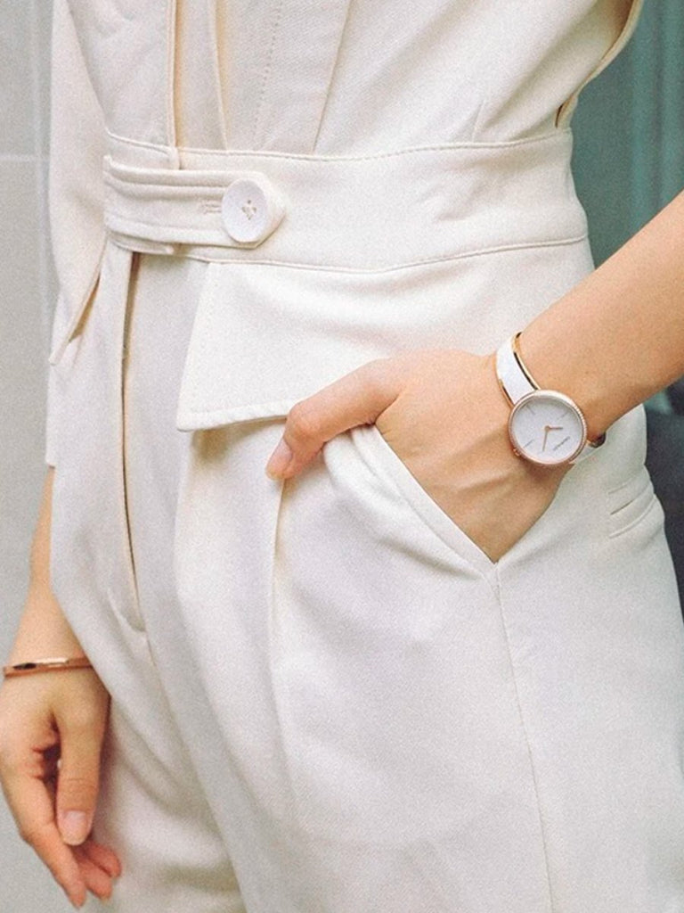 Calvin Klein Seduce Seduction White Dial Two Tone Steel Strap Watch for Women - K4E2NX1T Buy Now By Calvin Klein