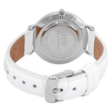 Daniel Wellington Classic Petite Bondi Black Dial White Leather Strap Watch For Women - DW00100284 Buy Now By Daniel Wellington